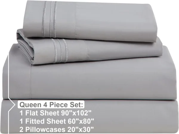BEDDING ESSENTIALS Queen Sheet Set