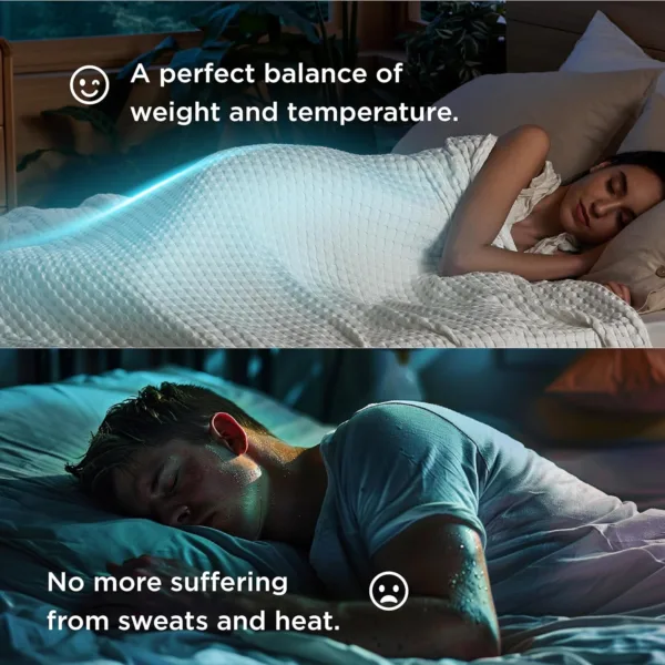 Lightweight Breathable Summer Blanket of Rayon Derived from Bamboo for Hot Sleepers, Luxury Throws for Bed, Couch and Sofa, Ivory, 90x90 Inches