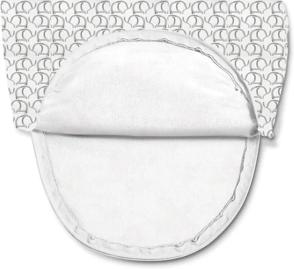 Orindream Luxe Easy Change Swaddle, Ellie Elephant/Triangle Grey, Small/Medium (0-3 Months)