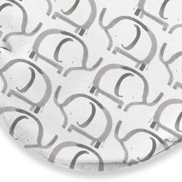 Orindream Luxe Easy Change Swaddle, Ellie Elephant/Triangle Grey, Small/Medium (0-3 Months)