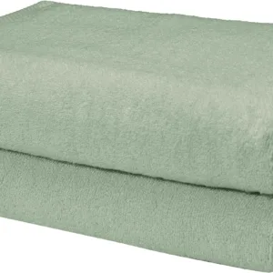 100% Cotton Quick-Dry Lightweight Bath Towel, 2-Pack, Seafoam Green, 54" x 30"