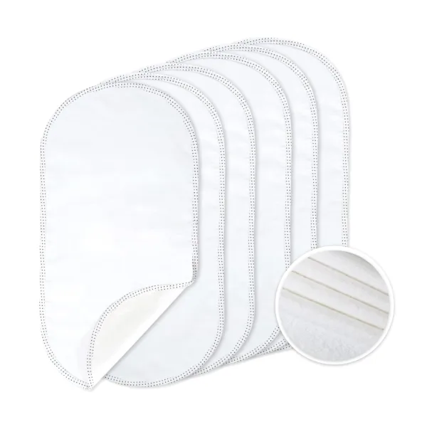 Orindream Changing Pad Liners 6PK - Waterproof Flannel Cotton, 27" x 13" - Perfect for Baby Diaper Changing Needs, White